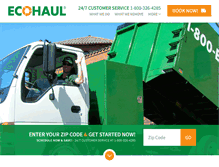 Tablet Screenshot of ecohaul.com